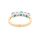 Emerald and Diamond 5 Stone Ring Gardiner Brothers