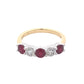 Ruby and Diamond 5 Stone Ring Gardiner Brothers