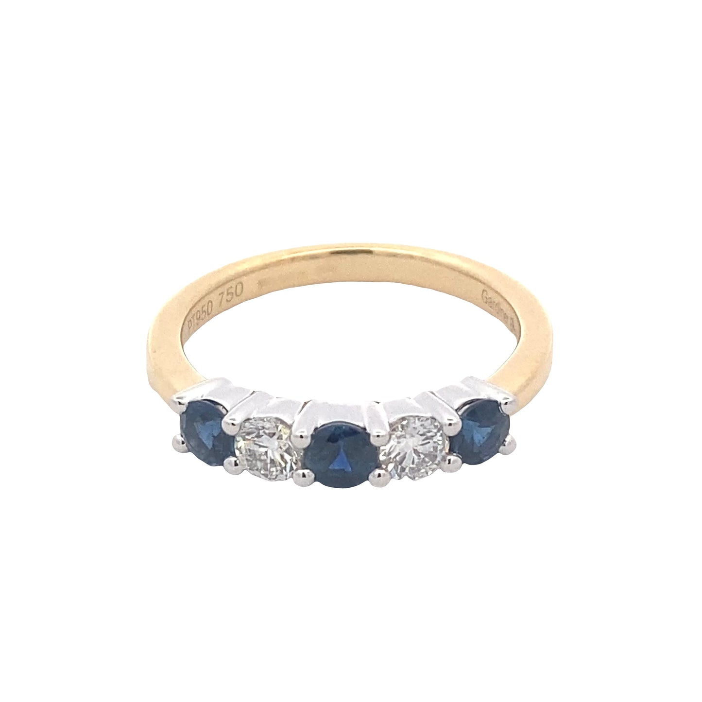 Sapphire and Diamond 5 Stone Ring Gardiner Brothers