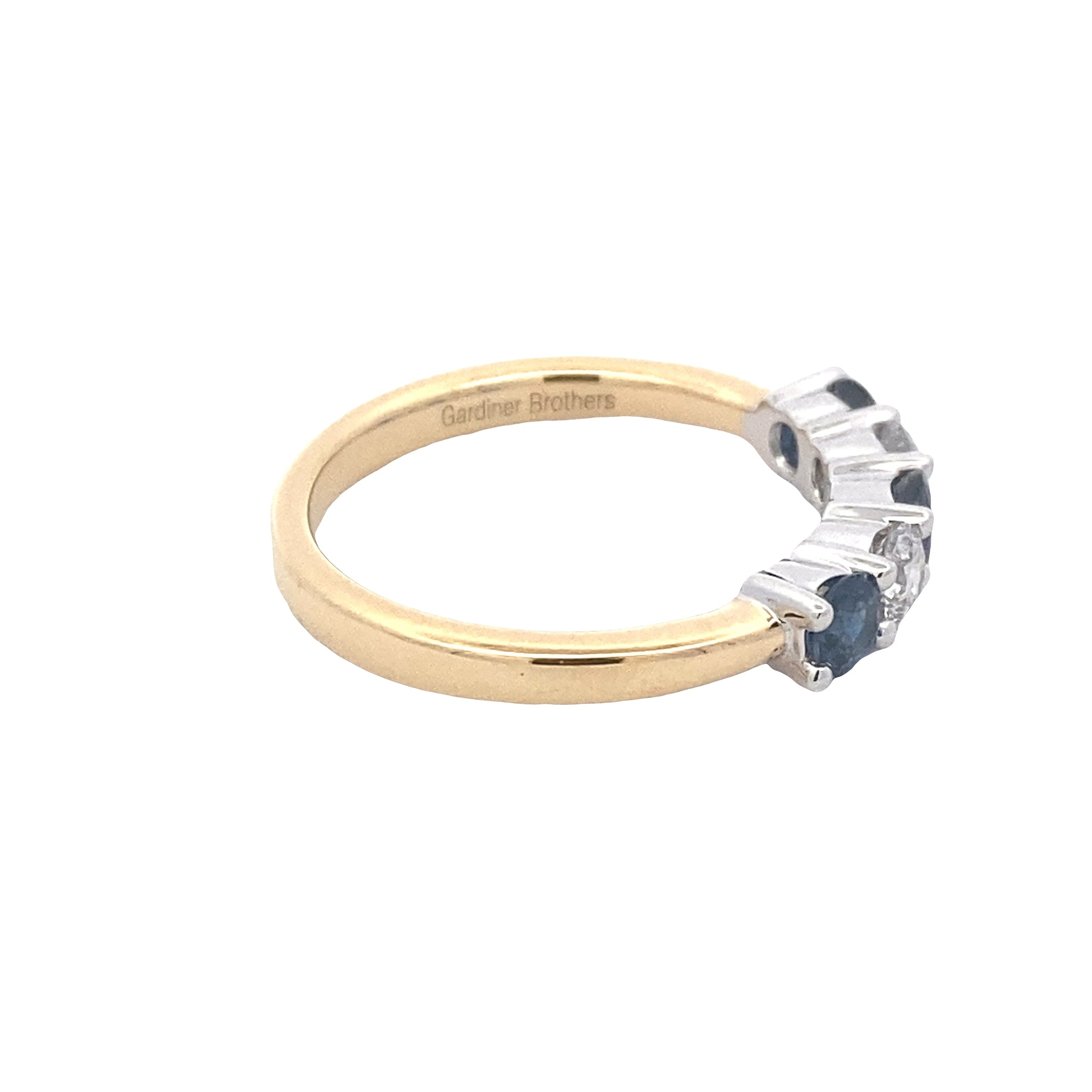 Sapphire and Diamond 5 Stone Ring Gardiner Brothers