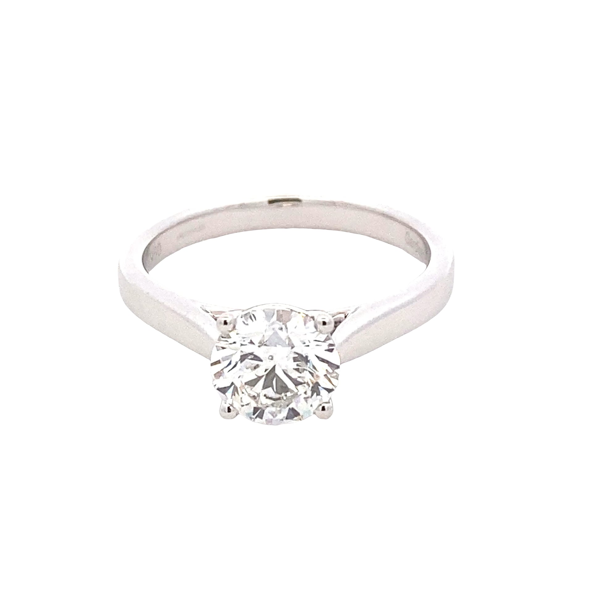 Round Brilliant Cut Diamond Solitaire Ring - 1.29cts Gardiner Brothers