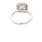 Octagonal Aquamarine and Diamond Halo Style Ring Gardiner Brothers