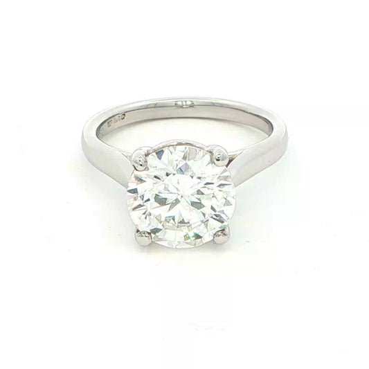 Round Brilliant Cut Diamond Solitaire Ring - 3.02cts Gardiner Brothers