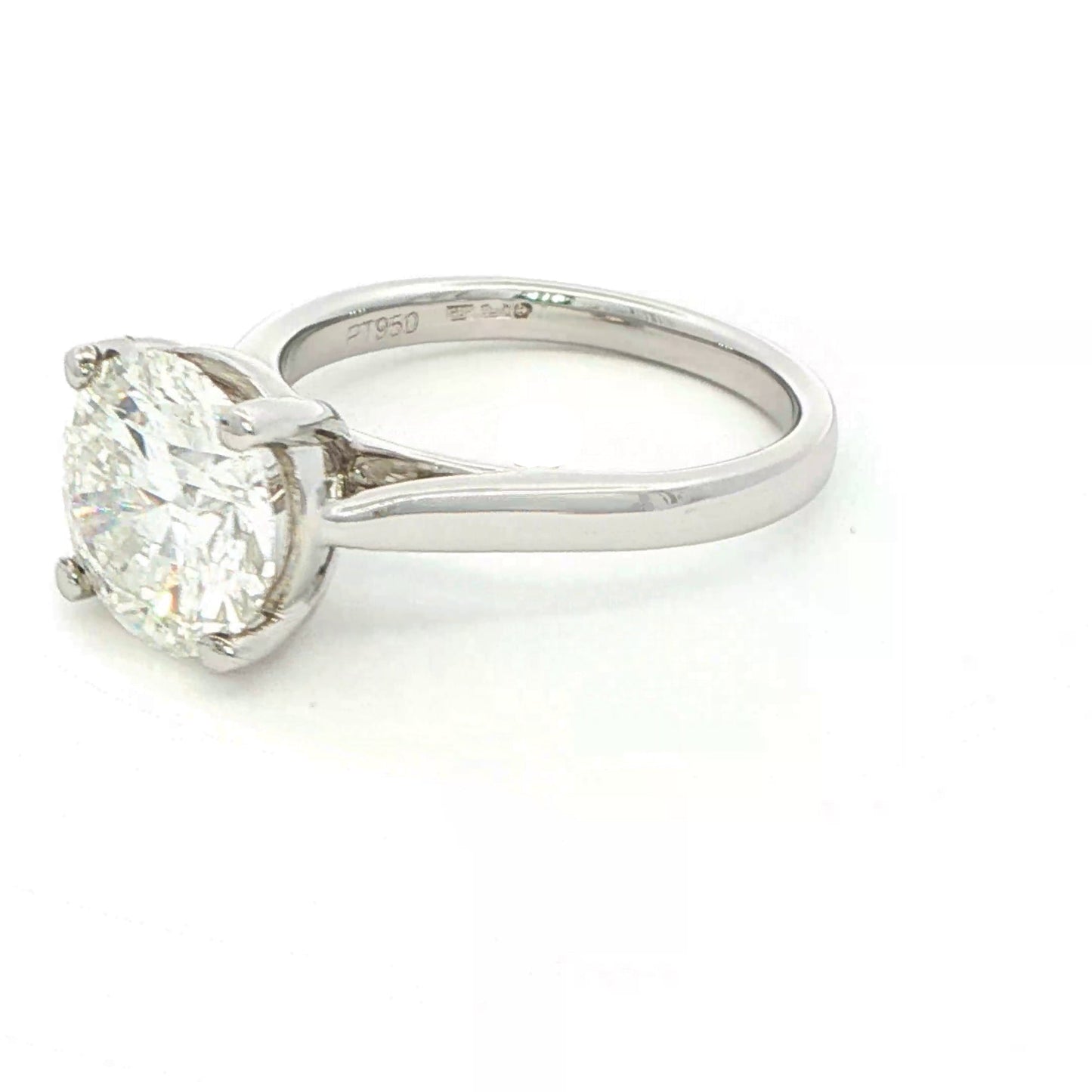 Round Brilliant Cut Diamond Solitaire Ring - 3.02cts Gardiner Brothers