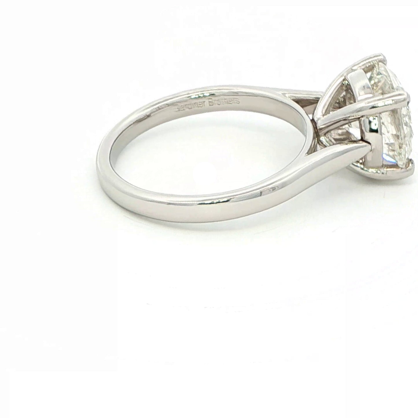 Round Brilliant Cut Diamond Solitaire Ring - 3.02cts Gardiner Brothers