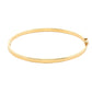 Yellow Gold 3mm Solid Bangle in a Flat Profile Gardiner Brothers