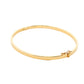 Yellow Gold 3mm Solid Bangle in a Flat Profile Gardiner Brothers