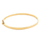 Yellow Gold 3mm Solid Bangle in a Flat Profile Gardiner Brothers