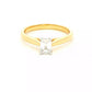 Emerald cut diamond solitaire ring - 0.50cts Gardiner Brothers