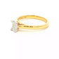 Emerald cut diamond solitaire ring - 0.50cts Gardiner Brothers