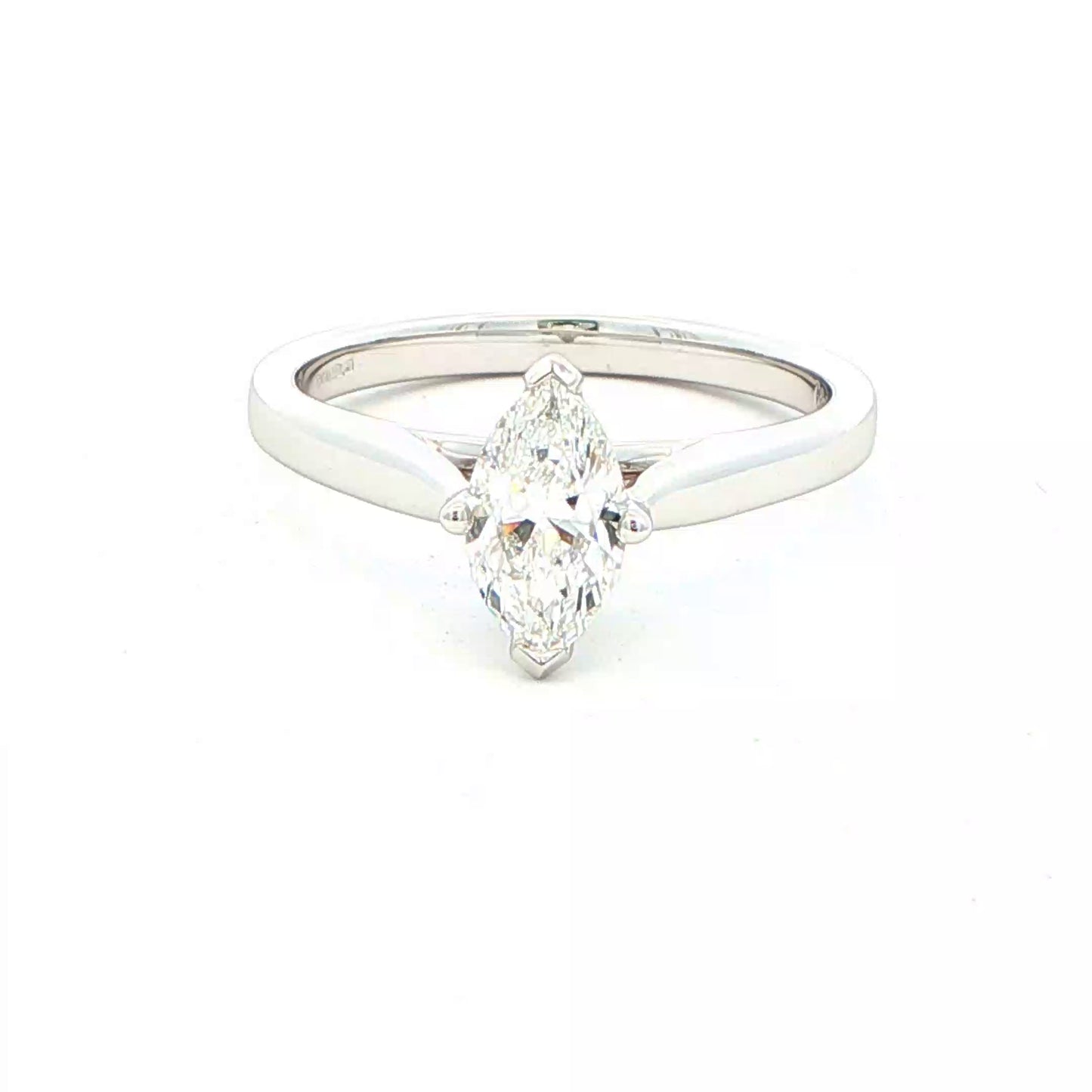 Marquise Shaped Diamond Solitaire Ring - 0.70cts Gardiner Brothers