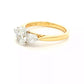 Oval and Pear Shaped Diamond 3 Stone Ring - 1.30cts Gardiner Brothers