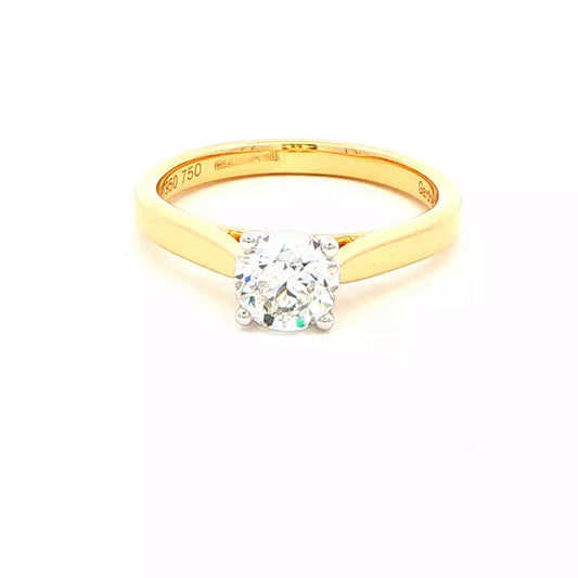 Round Brilliant Cut Diamond Solitaire Ring - 0.80cts Gardiner Brothers