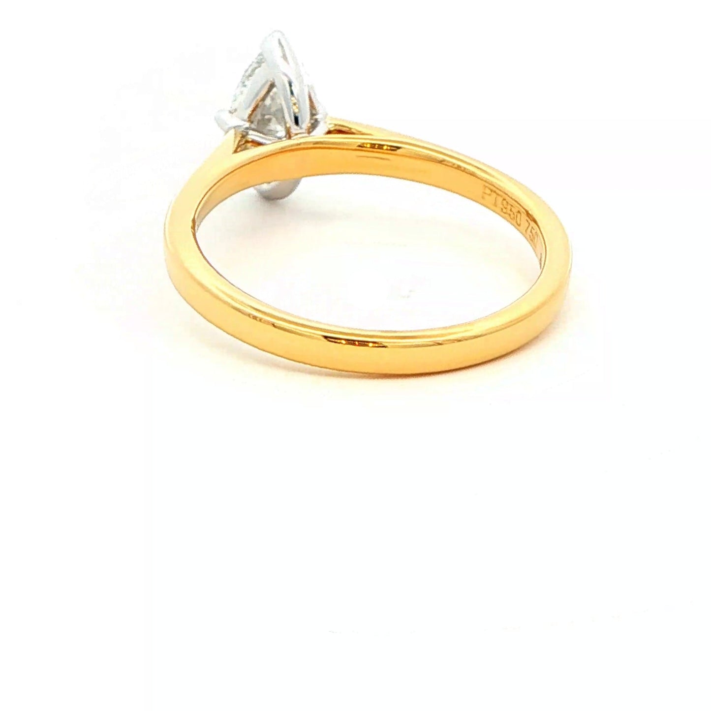 Marquise shaped diamond solitaire ring - 0.70cts Gardiner Brothers