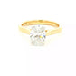Lab Grown Oval Shaped Diamond Solitaire Ring - 1.50cts Gardiner Brothers
