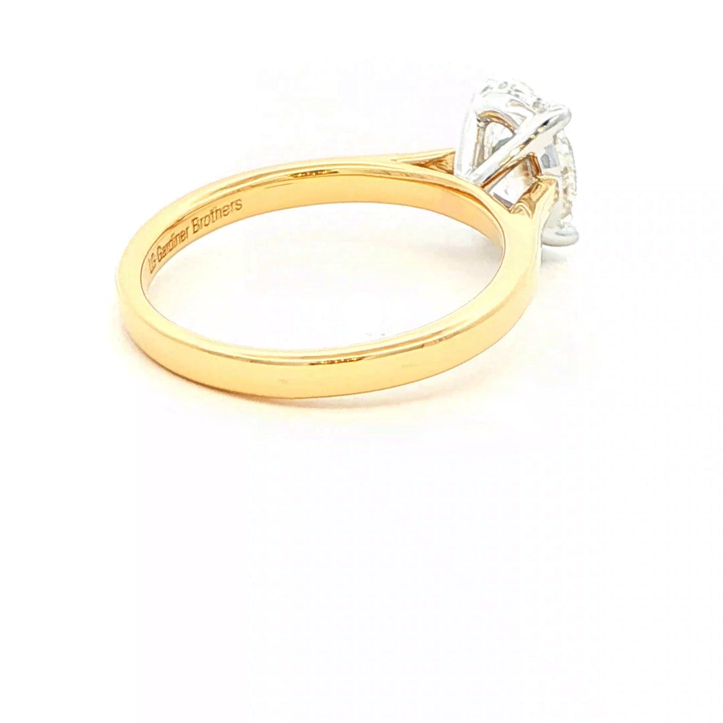 Lab Grown Oval Shaped Diamond Solitaire Ring - 1.50cts Gardiner Brothers