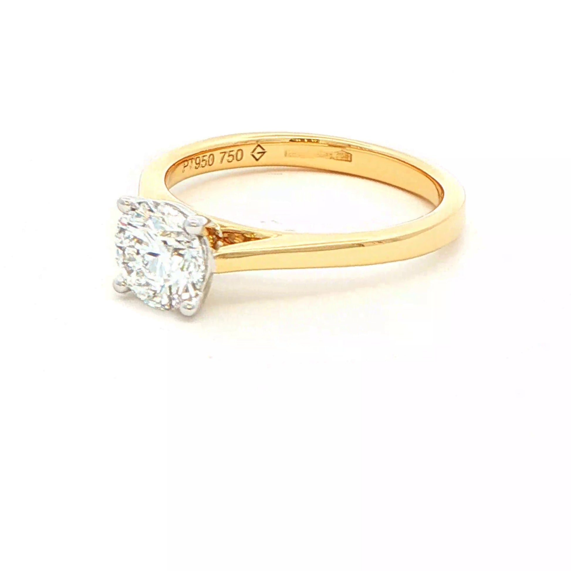 Lab Grown Round Brilliant cut Diamond Solitaire Ring - 1.00cts Gardiner Brothers