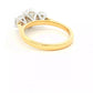 Yellow Gold Oval and round brilliant cut diamond 3 stone ring - 1.82cts Gardiner Brothers