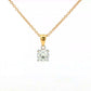 round brilliant cut diamond solitaire pendant - 1.00cts Gardiner Brothers