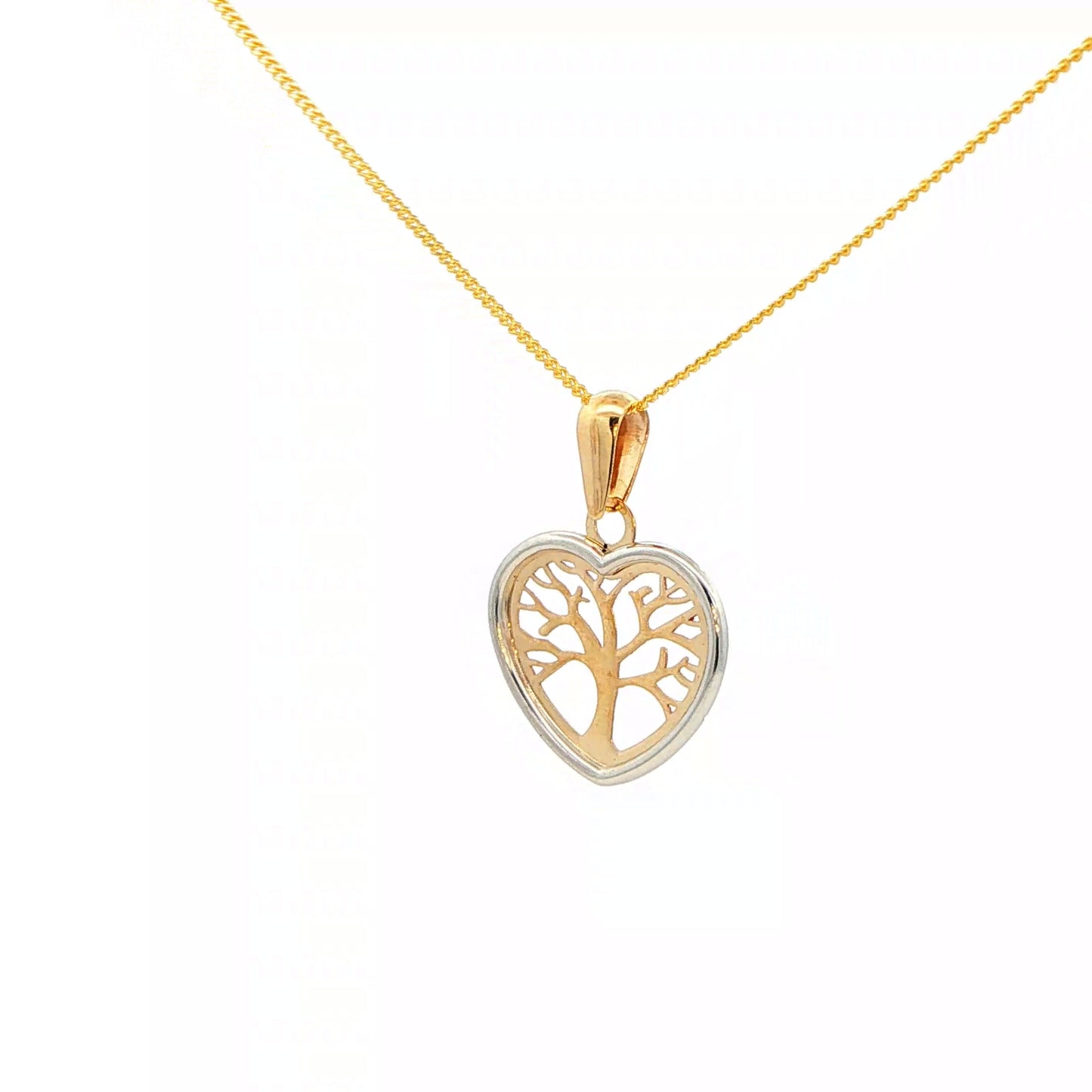Yellow and White Gold Tree of Life Pendant Gardiner Brothers
