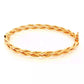 Yellow Gold Double Twisted Strand Bangle Gardiner Brothers