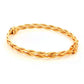 Yellow Gold Double Twisted Strand Bangle Gardiner Brothers