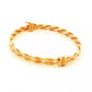 Yellow Gold Double Twisted Strand Bangle Gardiner Brothers