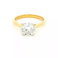 Yellow Gold Round Brilliant cut diamond solitaire ring - 1.70cts Gardiner Brothers