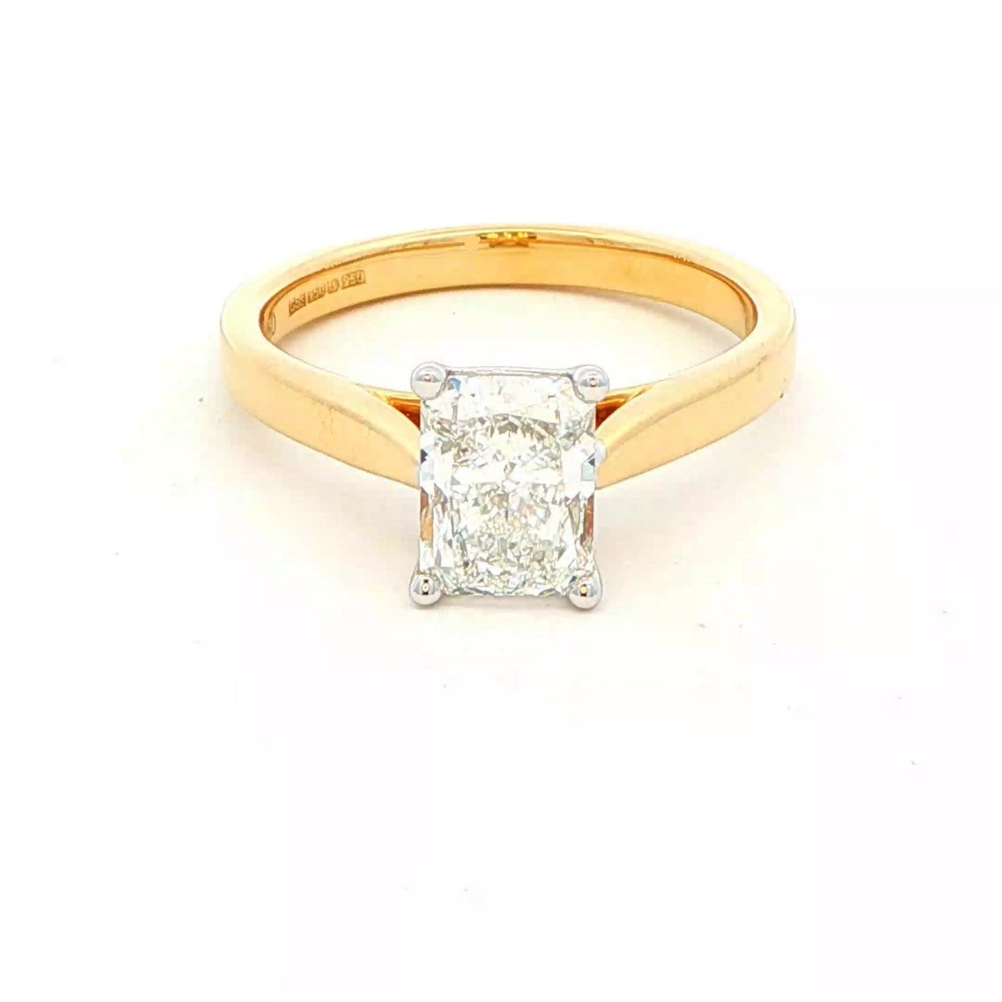 Radiant cut Diamond Solitaire Ring - 1.20cts Gardiner Brothers