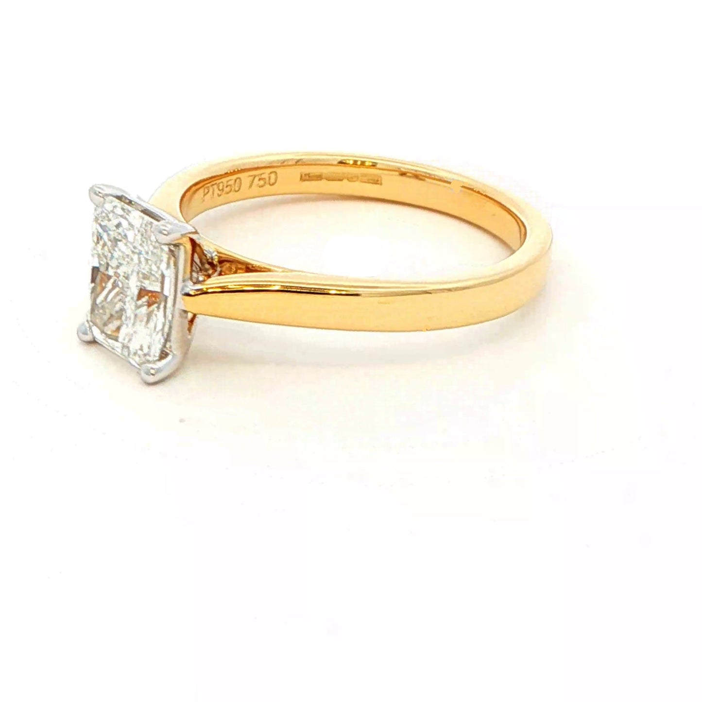 Radiant cut Diamond Solitaire Ring - 1.20cts Gardiner Brothers