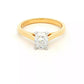 Elongated cushion shaped diamond solitaire ring - 0.90cts Gardiner Brothers