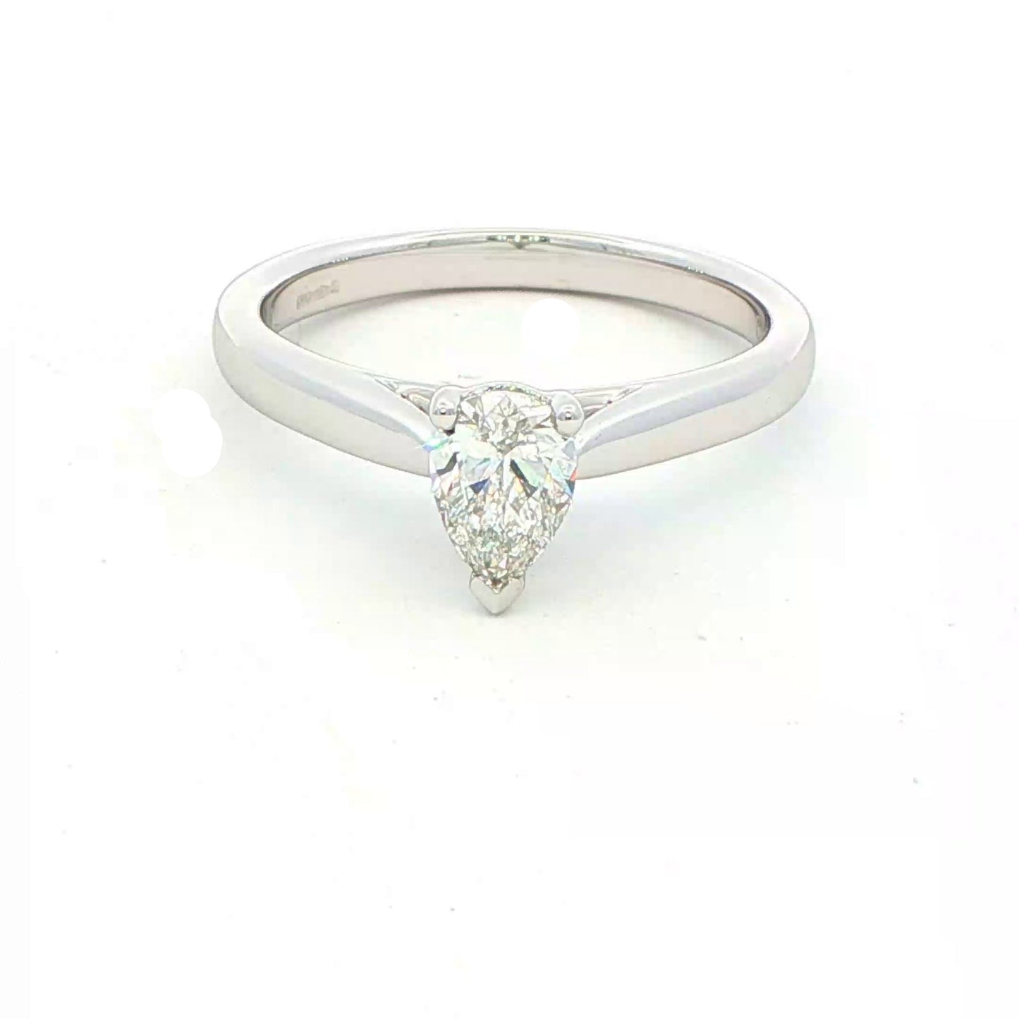 Pear Shaped Diamond Solitaire Ring - 0.50cts Gardiner Brothers