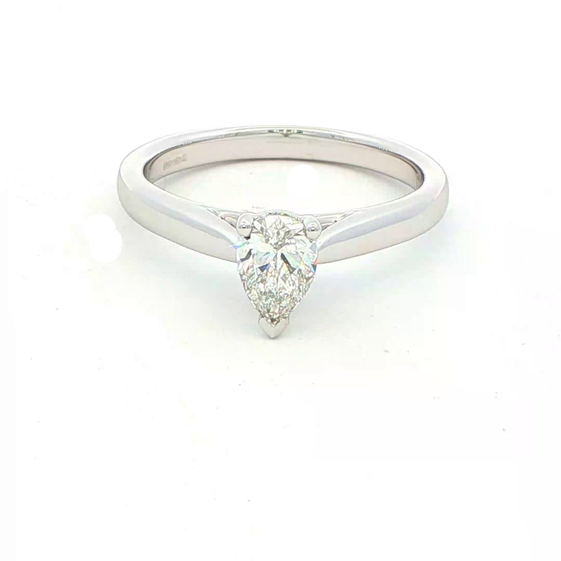 Pear Shaped Diamond Solitaire Ring - 0.50cts Gardiner Brothers