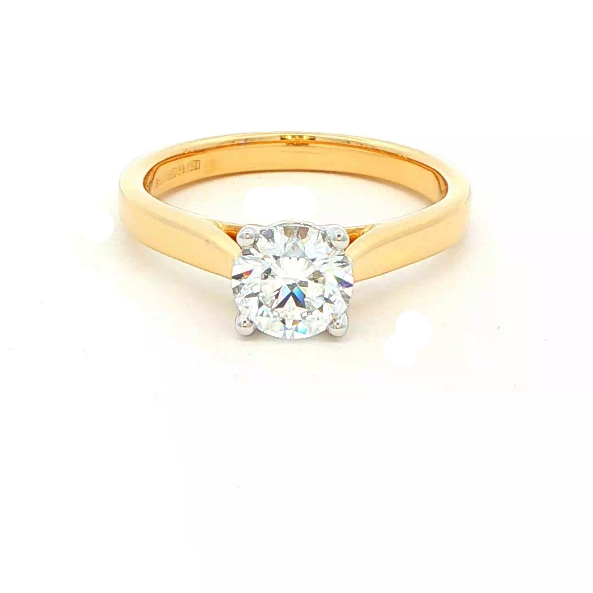 Round Brilliant Cut Diamond Solitaire Ring - 0.90cts Gardiner Brothers