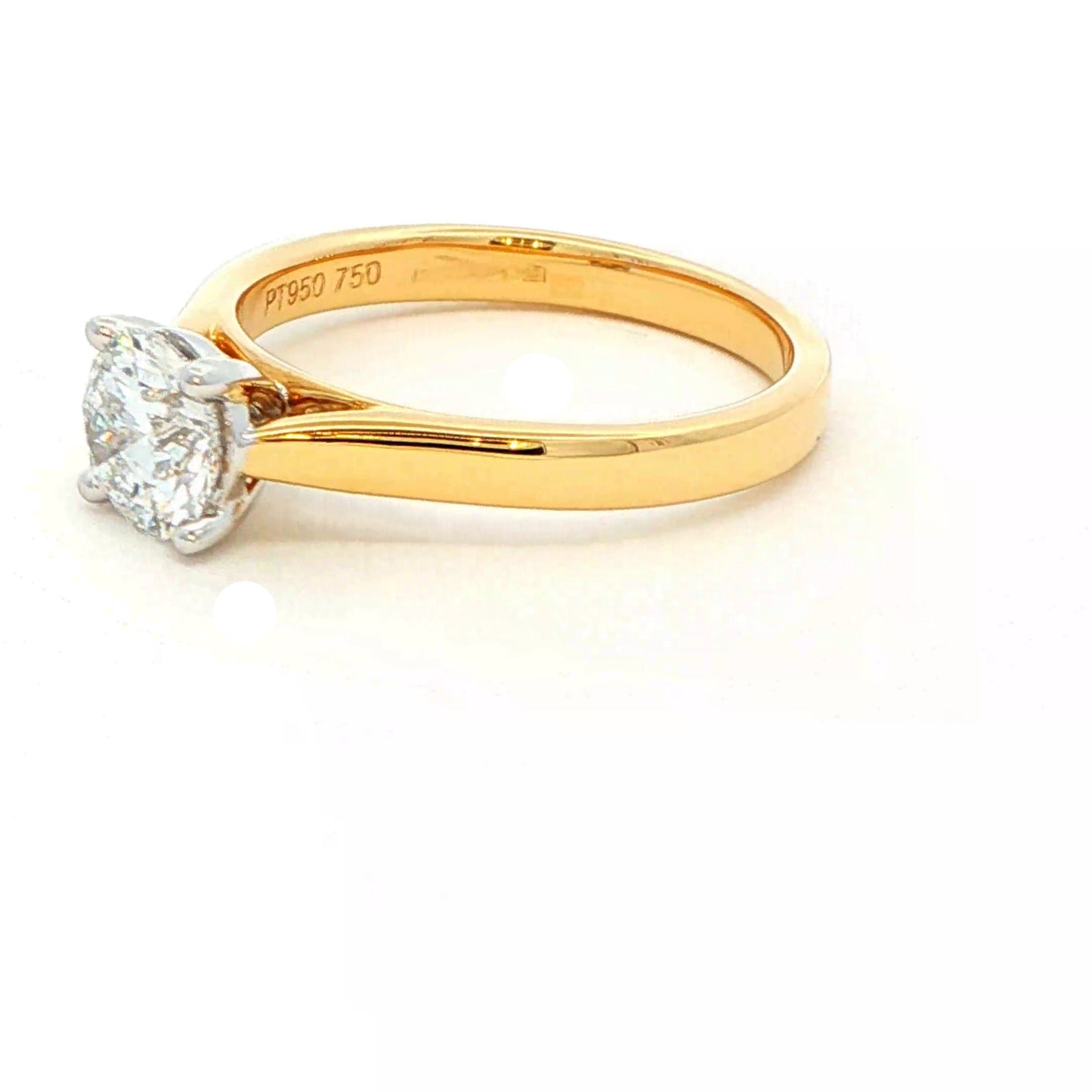 Round Brilliant Cut Diamond Solitaire Ring - 0.90cts Gardiner Brothers