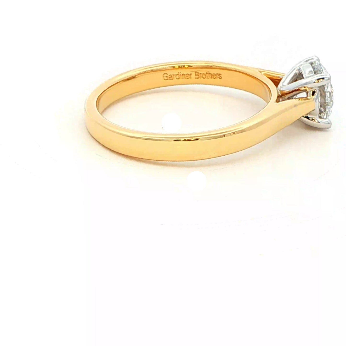 Round Brilliant Cut Diamond Solitaire Ring - 0.90cts Gardiner Brothers