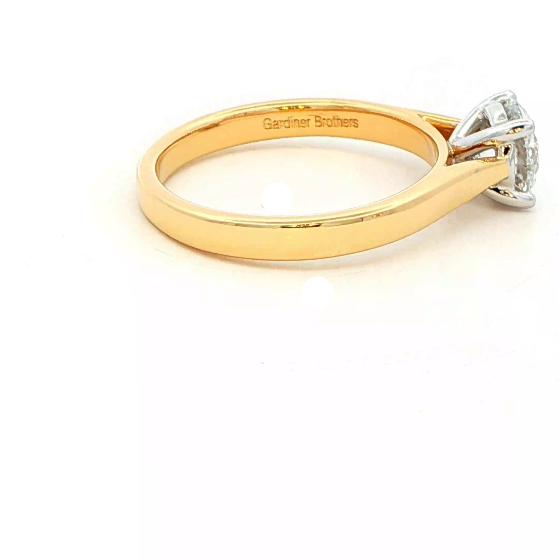 Round Brilliant Cut Diamond Solitaire Ring - 0.90cts Gardiner Brothers