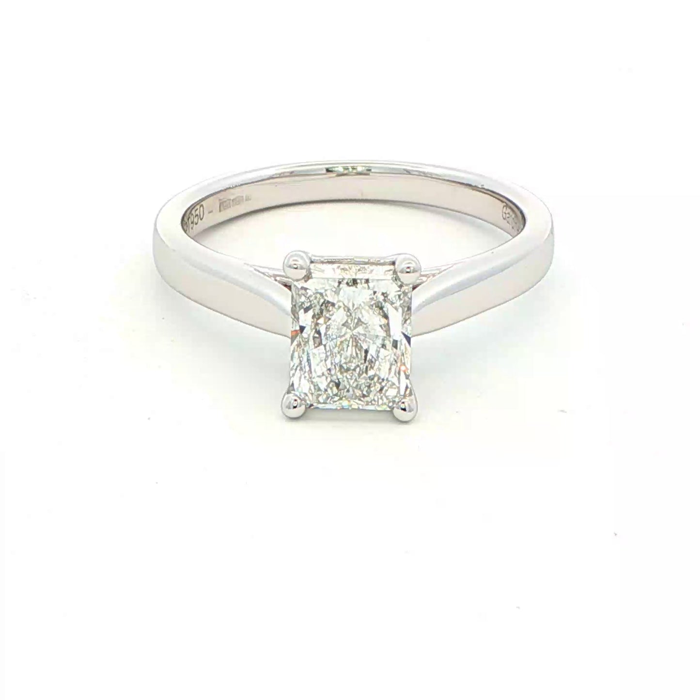 Radiant cut diamond solitaire ring - 1.20cts Gardiner Brothers