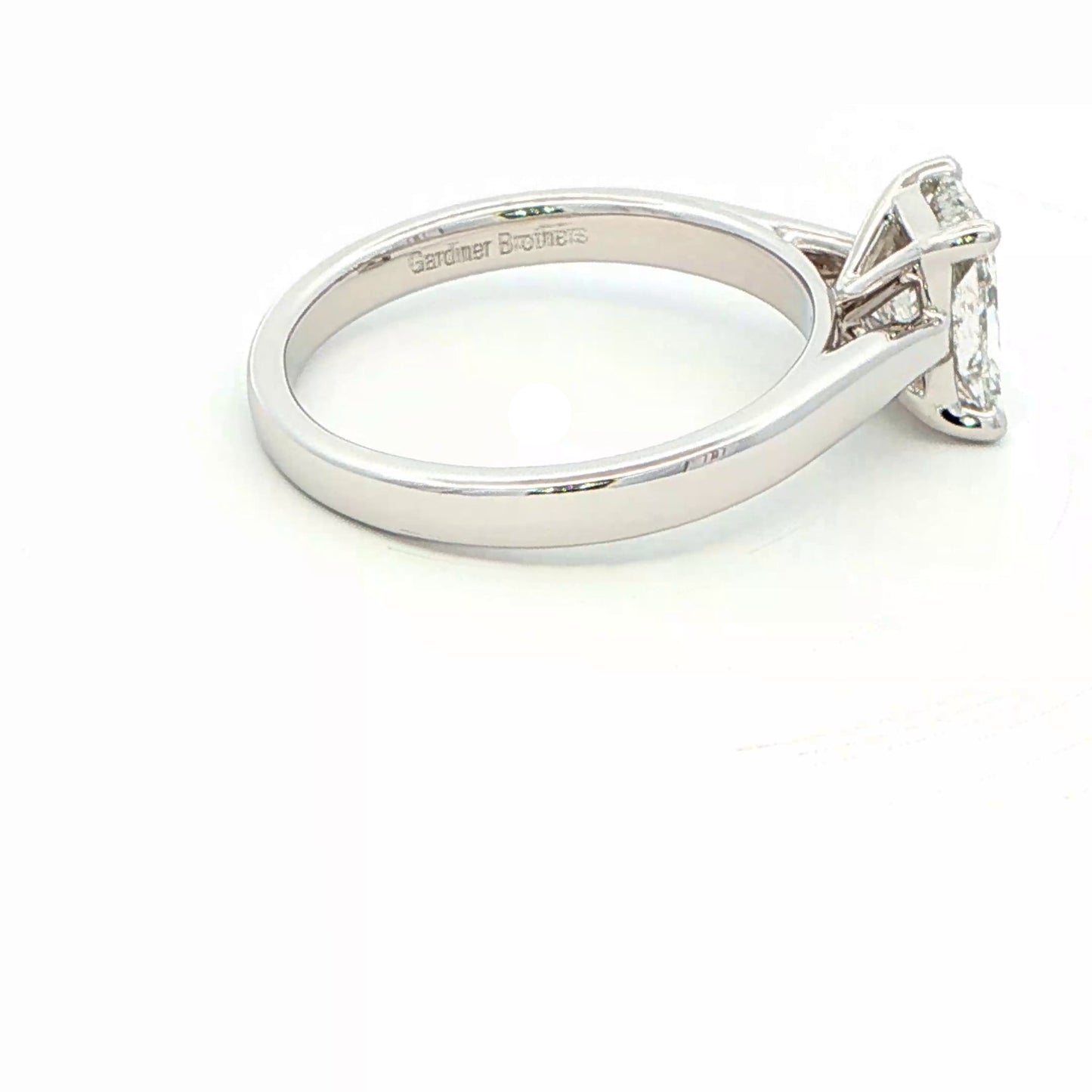 Radiant cut diamond solitaire ring - 1.20cts Gardiner Brothers