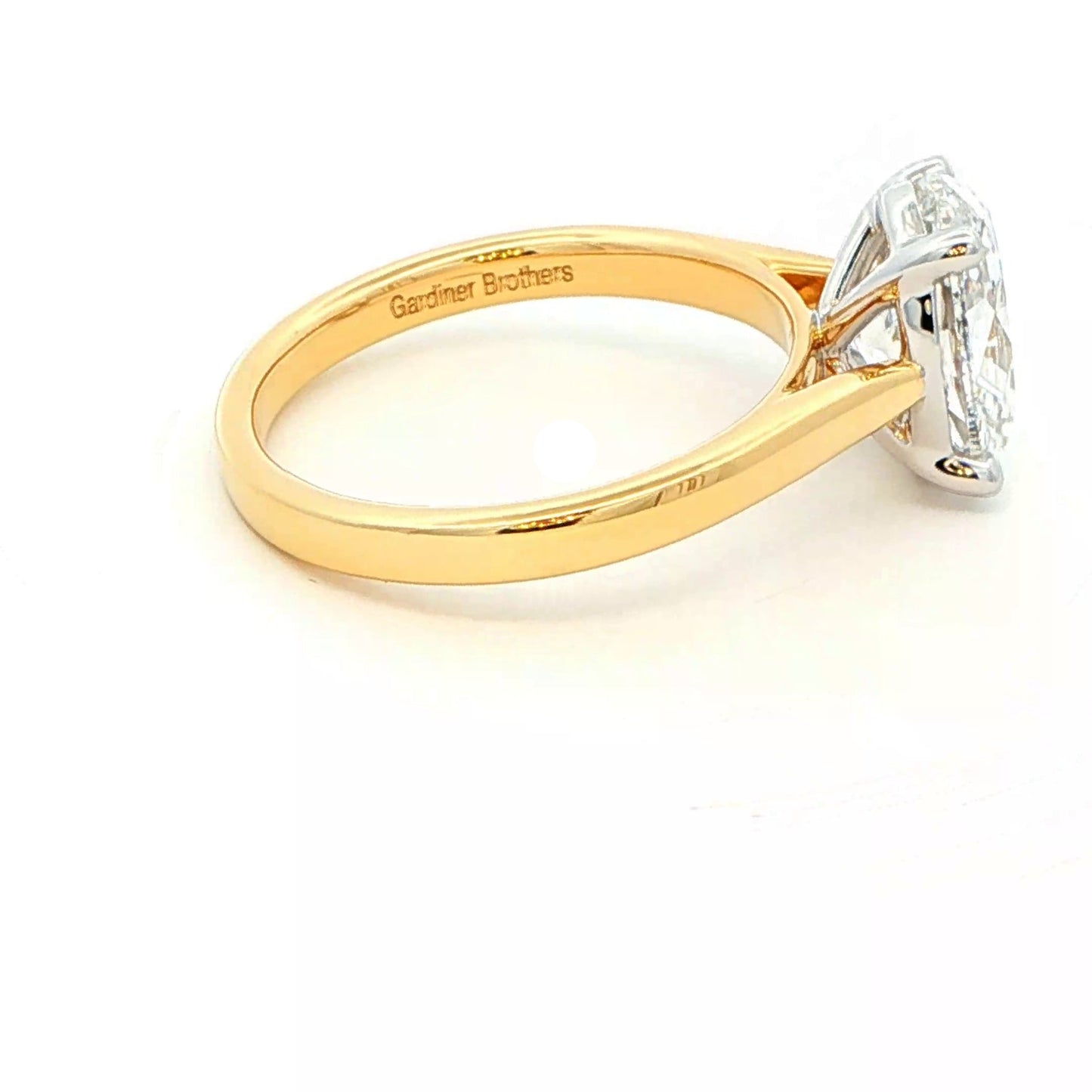 Oval shaped diamond solitaire ring - 2.40cts Gardiner Brothers