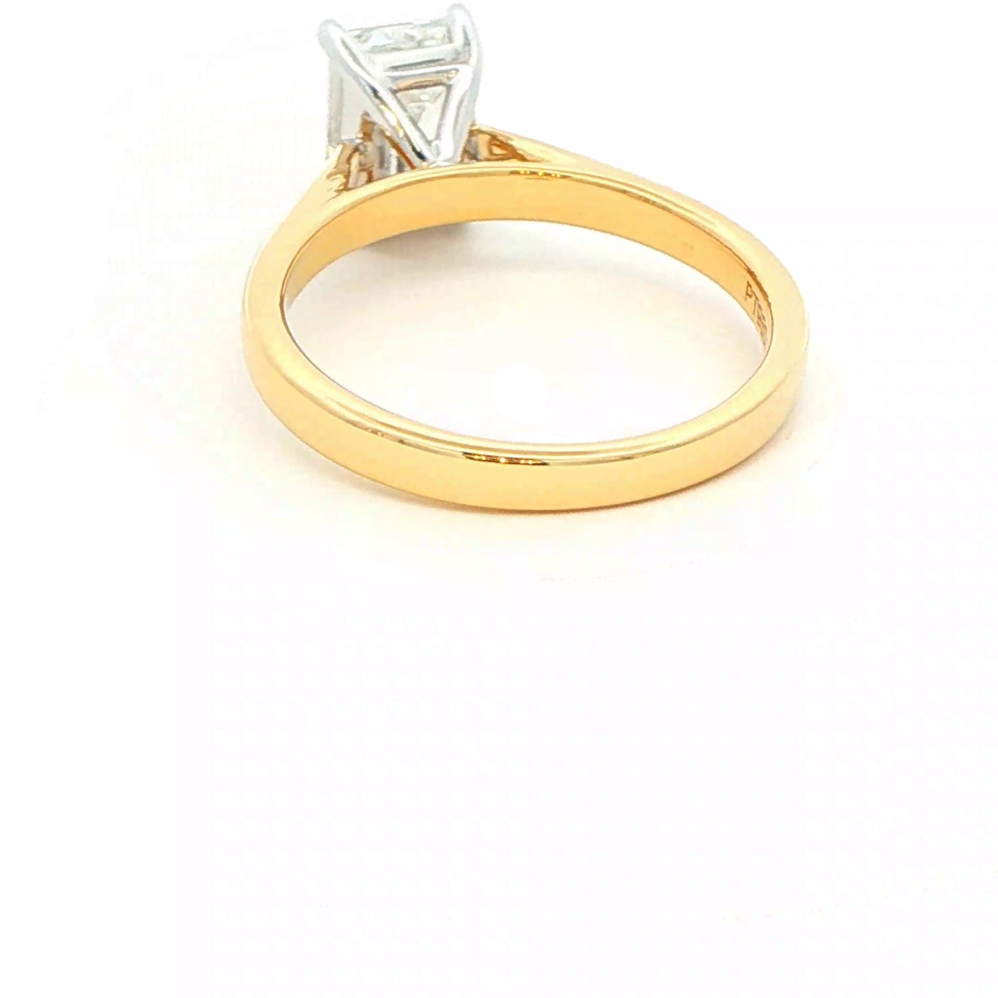 Emerald cut diamond solitaire ring - 1.52cts Gardiner Brothers