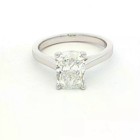 Lab Grown elongated cushion shaped diamond solitaire ring - 2.00cts Gardiner Brothers