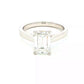 Lab Grown Emerald cut diamond solitaire ring - 2.00cts Gardiner Brothers