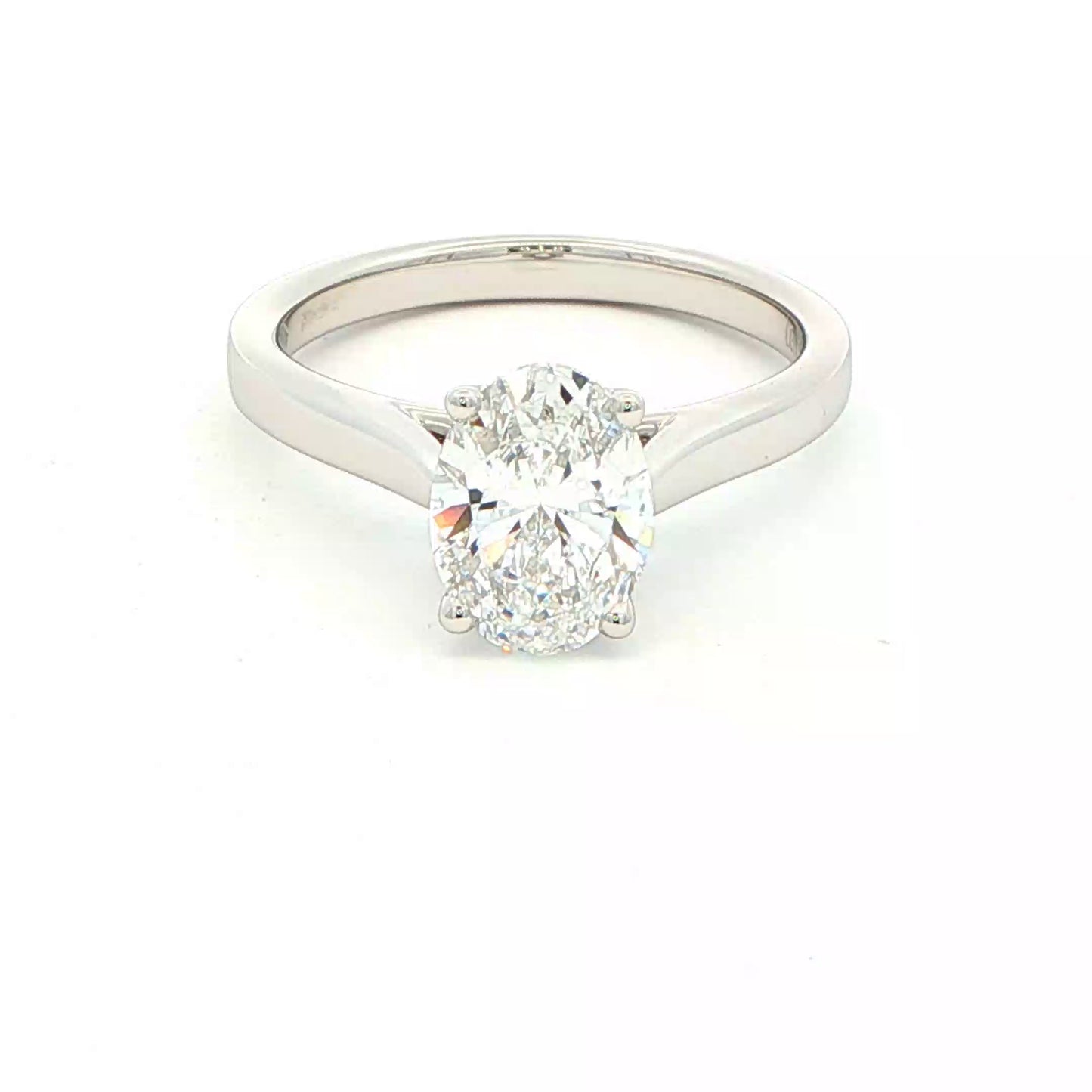 Lab Grown Oval shaped diamond solitaire ring - 1.50cts Gardiner Brothers