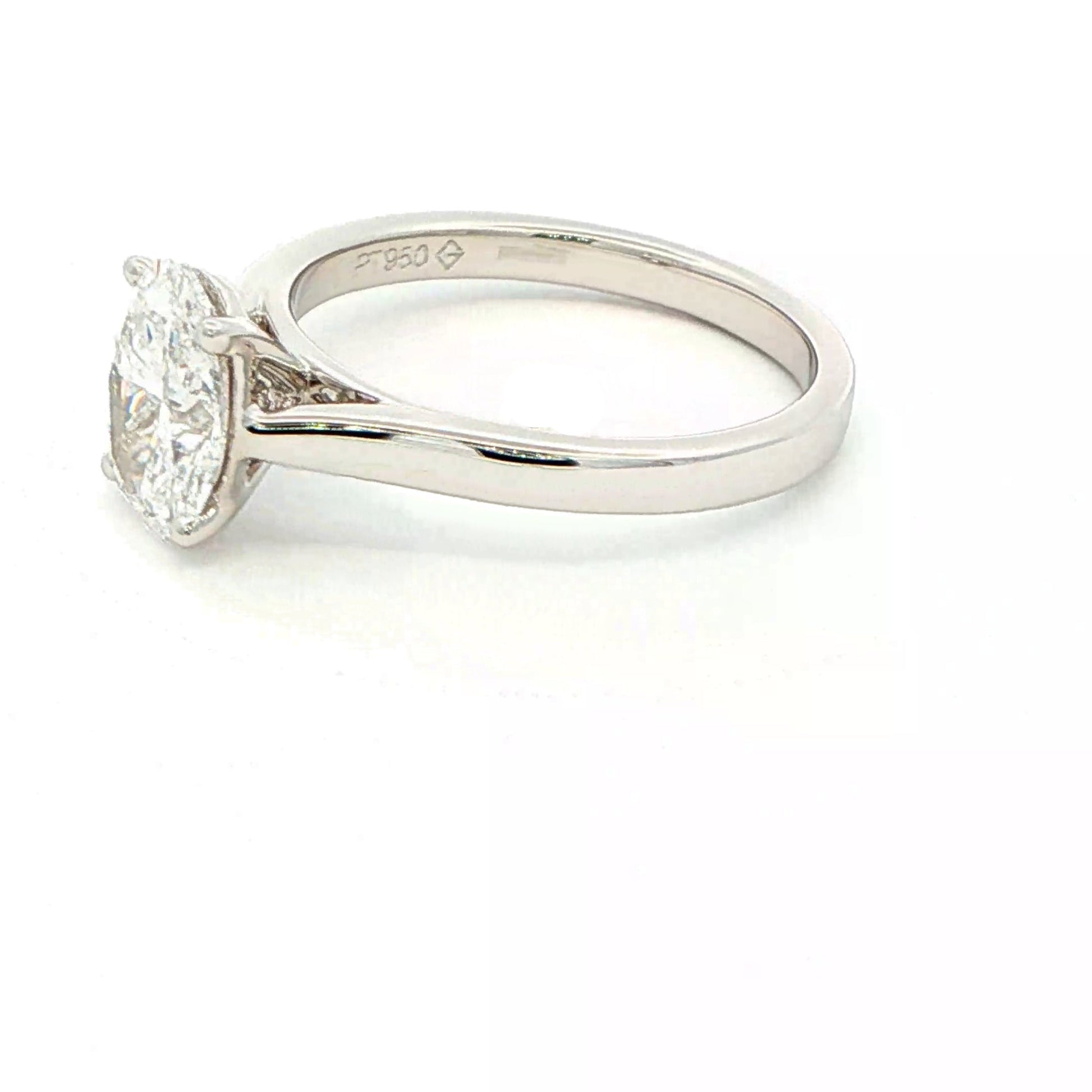 Lab Grown Oval shaped diamond solitaire ring - 1.50cts Gardiner Brothers