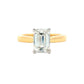 Lab Grown Emerald cut diamond solitaire ring - 2.00cts Gardiner Brothers
