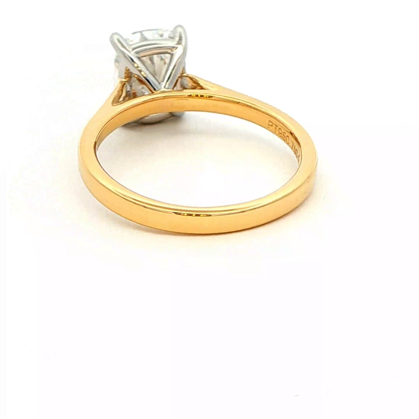 Lab Grown Elongated cushion shaped diamond solitaire ring - 1.50cts Gardiner Brothers