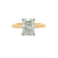 Lab Grown Elongated cushion shaped diamond solitaire ring - 2.00cts Gardiner Brothers
