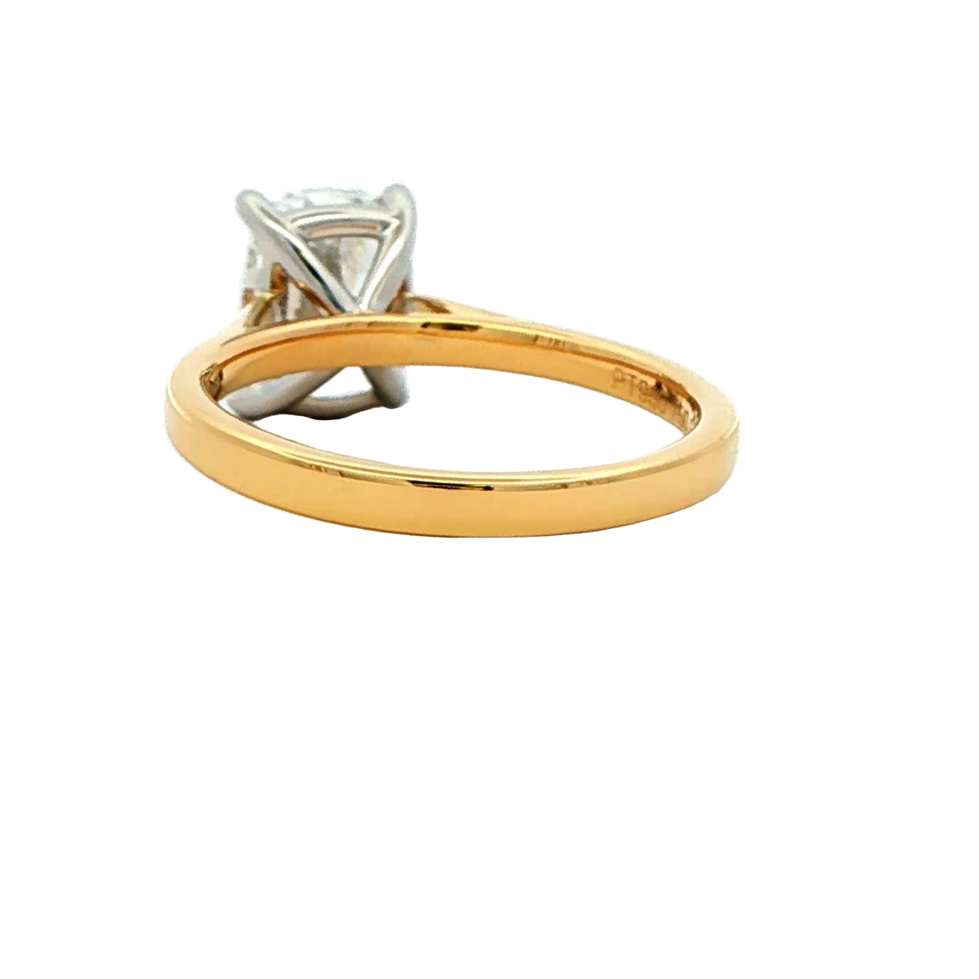Lab Grown Elongated cushion shaped diamond solitaire ring - 2.00cts Gardiner Brothers