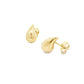 Yellow Gold TearDrop Stud Earrings Gardiner Brothers